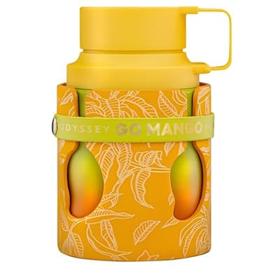 Armaf Odyssey Go Mango Tropical Collection – Fruity, Woody, Amber, Vanilla – Eau de Parfum Spray Long-Lasting Fragrance for Unisex, 3.4 Ounce / 100 ml
