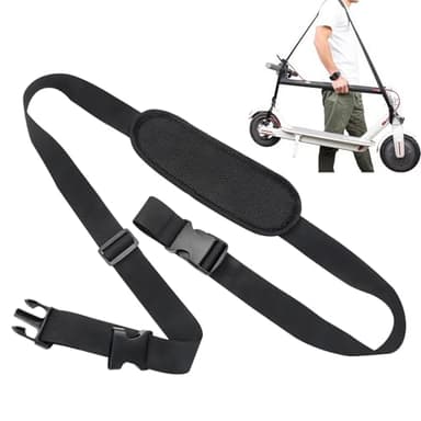 Adjustable Scooter Carry Strap with Quick-Release Plastic Buckles & Anti-Slip Pad for Electric Scooters, Folding Bikes, Yoga Mats – 55lb Capacity, Lightweight & Portable