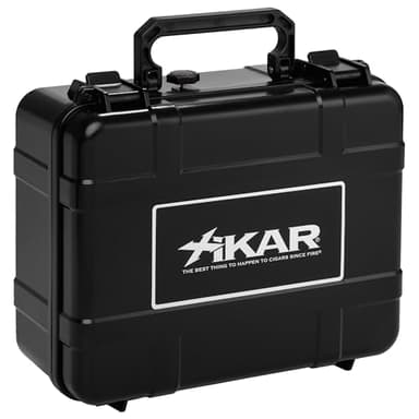 Xikar Cigar Travel Carrying Case, Holds 40 Cigars, Includes Humidifier, Watertight, Crushproof, Model 250Xi, Black
