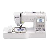 Brother SE600 Sewing and Embroidery Machine, 80 Designs, 103 Built-In Stitches, Computerized, 4" x 4" Hoop Area, 3.2" LCD Touchscreen Display, 7 Included Feet