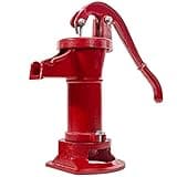 XtremepowerUS Antique Pitcher Hand Water Pump Well Hand Operated Pitcher Pump 25 ft. Lift Press Suction Outdoor Yard Ponds Garden