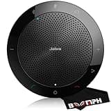 Jabra Speak 510 UC - Portable USB & Bluetooth Conference Speakerphone for Business, Remote Work & Meetings - Zoom & Google Meet Certified - Boomph's Ultimate Cloth Solution for Crystal Clear Sound