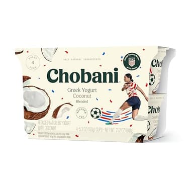 Chobani® Low-Fat Greek Yogurt Coconut Blended 5.3oz 4-pack