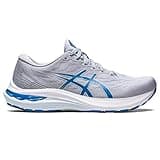 ASICS GT-2000 11 Shoes for Women - Jacquard Mesh Upper, Lace Up Closure, Classy, and Comfy Wear Piedmont Grey/Reborn Blue 9 D - Wide