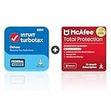 TurboTax Deluxe 2024 Tax Software, Federal & State [PC/MAC Download] & McAfee Total Protection 3 Devices
