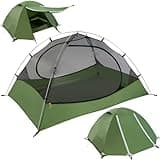 Clostnature Polaris Lightweight Backpacking Tent - 2 Person Ultralight Waterproof Camping Tent, 3 Season Large Size Easy Setup Tent for Family, Outdoor, Hiking and Mountaineering