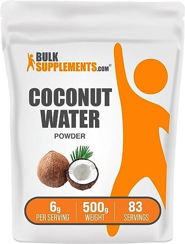 BulkSupplements.com Coconut Water Powder - Electrolyte Supplement, Water Flavoring & Enhancer - No Sugar Added & Gluten Free, 6g per Serving, 500g (1.1 lbs) (Pack of 1)