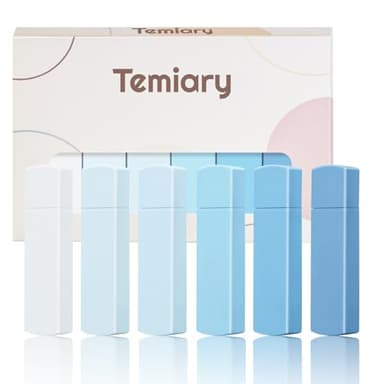 Temiary 6Pcs Mini White Correction Tapes, Quick Dry Smooth Pull Out for Writing, Aesthetic Cute Correction Tape Set Easy To Use for Students School Office Supplies (Blue)