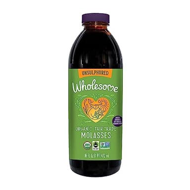 Wholesome Organic Blackstrap Molasses, 16 oz, 1-Pack