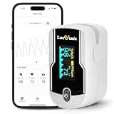 Zacurate FSA/HSA Eligible 500E-B Wireless Bluetooth Fingertip Blood Pulse Oximeter Monitor with FREE App, SpO2, Heart Rate, Plethysmograph, and Perfusion Index Finger Oxygen Sensor Meter