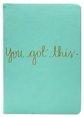 WORLD TRAVELER Eccolo Dayna Lee Collection Mint “You Got This” 8x6 Flexi-cover Journal/Notebook, Acid-free Lined Sheets