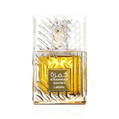 Lattafa Khamrah Qahwa - Vanilla, Warm Spicy, Cinnamon, Sweet - Eau de Parfum Long-Lasting Fragrance for Unisex, 3.40 Ounce / 100 ml