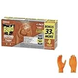 Raid Concentrated Deep Reach Pest Killer & Roach Fogger, 1.5 fl oz, 4 Count | Premium USA Supply Gloves for Safe Eradication | USA Supply Pest ID Card