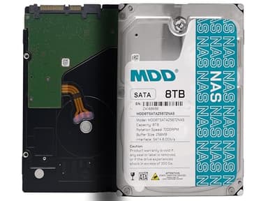 MDD MAXDIGITALDATA MDD (MDD8TSATA25672NAS) 8TB 7200RPM 256MB Cache SATA 6.0Gb/s 3.5-inch Internal NAS Hard Drive (Renewed)