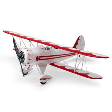 E-flite RC Airplane UMX WACO White BNF Basic Transmitter Battery and Charger Not Included with AS3X & Safe EFLU53550