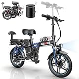 Rakowe Electric Bike for Adults, 750W/1000W Peak Motor with Max 45/60Miles PAS Range & 28/32MPH EBike, 16" Folding Electric Bicycles with 720/960Wh Removable Battery