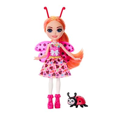 Enchantimals Ladybug and Bestie Doll with Ladybug Pet, Toy +4 Years (Mattel HNT57)