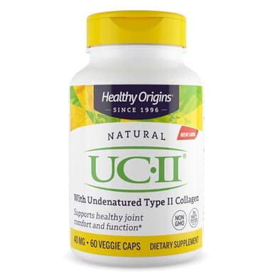 Healthy Origins UC-II 40 mg (Undenatured Type II Collagen, Non-GMO, Gluten Free, Joint Support), 60 Veggie Caps