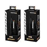 Continental Set of 2 GP 5000, 700x25C, Racing Bike Tires, Black, Folding, 0101624