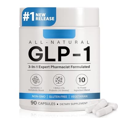 Bivinke GLP-1 Supplement for Women and Men, Hunger & Metabolism Support - Support GLP1 Naturally, with Prebiotic & Probiotic Blend (60 Capsules)