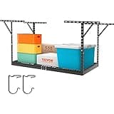 VEVOR Overhead 3x6 Garage Ceiling Storage Racks, Heavy Duty Adjustable Cold Rolled Steel Racks for Garage Storage, Organization, 550 lbs Load Capacity, 22''-40"