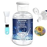 GRLELOU Diamond Painting Sealer 120ML, Diamond Painting Glue with Brush, 4 OZ Diamond Painting Kits for Adult Diamond Painting Accessories, Clear Glue Gloss Shine Effect for Diamond Painting Seal