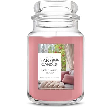 Yankee Candle Home Sweet Home Scented Candle, 22oz Large Jar, Up to 150 Hour Burn Time, Holiday Gift