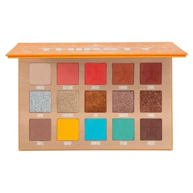 Jeffree Star Cosmetics Thirsty Palette, 15 x 1.5g Eyeshadow Collection, Buttery Mattes, Pressed Pigments, Metallic Finish