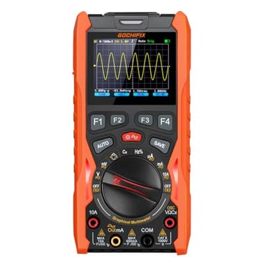 Handheld Oscilloscope Multimeter GOCHIFIX Waveform Generator 12MHz Bandwidth 50MSa/s Sampling Rate USB Lab Oscilloscopes Portable 3 in 1 Automotive Digital Oscilloscope with Signal Generator Kit