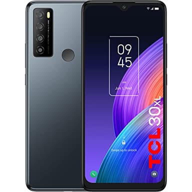 TCL 30XL |2022| Unlocked Cell Phone, 6.82 inch Vast Display, 5000mAh Battery, Android 12 Smartphone, 50MP AI Quad-Camera, 6GB RAM + 64GB ROM, US Version Mobile Phone, Night Mist (Renewed)