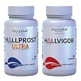 HALLUSA NATURAL Hallprost Ultra & Hallvigor 120 Cap - Dietary Supplement for Men - Pygeum, Pumpkin Seeds, Prostate Formula - Energy Supplements