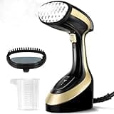 Handheld Garment Steamer for Clothes 1800W: Upgraded Leak-proof Design, Strong Penetrating Steam, 2 in 1 Fabric Wrinkle Remover with Lint Brush - Portable Steamer for Home Valentines Gifts (11*5 Inch)