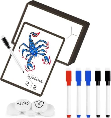 55 Piece Reusable Dry Erase MTG Tokens Premium PVC Double-Sided MTG Proxy Cards for Magic The Gathering DIY Blank Card Games Accessories