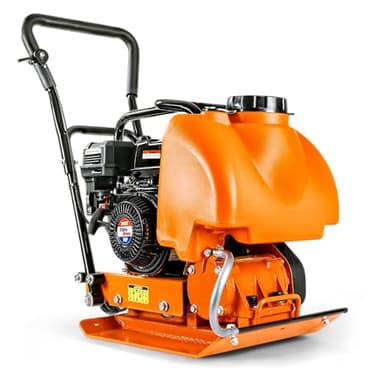 SuperHandy Plate Compactor with 7HP Gas Engine – 4200 lbs Force, 20 x 15 in. Steel Plate, 12 in. Depth Tamper for Soil, Gravel, Asphalt, Landscaping, Sidewalks, Patios (Water Tank)