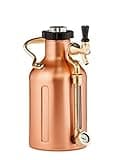 GrowlerWerks uKeg Carbonated Growler-Great Gift for Beer Lovers, 64 oz, Copper