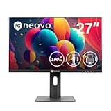 AG Neovo MH2703 27 inch Monitor Adjustable Height, Rotate, Swivel,100Hz, TUV Eyesafe, FHD 1080p, VGA, HDMI, and DisplayPort