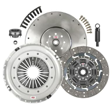 ClutchMaxPRO 13" Heavy Duty OEM Clutch Kit with Flywheel Compatible with Dodge 1994-2003 Ram 2500 Ram 3500 5.9L 6cyl Cummins Turbo Diesel NV4500 5-Speed (CP05192HDFW-CK)