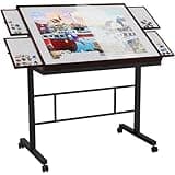Jigsaw Puzzle Table 1500pcs, Adjustable Five Up Angles Puzzle Table with Drawers,Puzzle Board with Drawers,Puzzle Tables for Adults