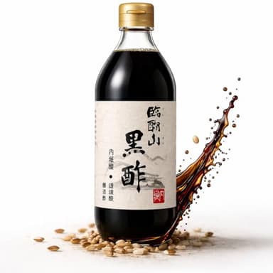 Japanese Black Vinegar – UCHIBORI Rinkosan Kurozu, Authentic Double Brown Rice Naturally Fermented Vinegar with Rich Umami Flavor – Premium Cooking, Marinade & Drinking Vinegar – 30.43 fl oz | 内堀醸造 臨醐山黒酢