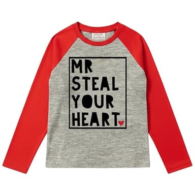 HH Family Boys Valentine’s Day Shirt Dinosaur or Truck Kids Valentine Shirts Tops Clothing (US, Numeric, 6, Regular, Sheart RG)