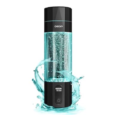 OEOP Upgrade Hydrogen Water Bottle - 6400PPB Hydrogen Water Generator, SPE/PEM Certified, 7oz Portable Hydro Water Machine, Perfect for Gym/Travel/Office & Gifts for Friends/Family