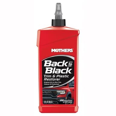 Mothers Back-to-Black Trim & Plastic Restorer, 12 oz. — Removes Oxidation, Dirt & Wax Residue – Restores Faded Trim & Provides Long-Lasting Protection (06112)