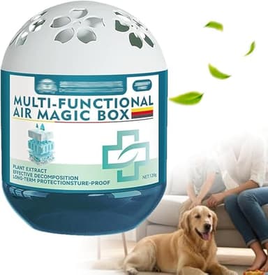 Indoor Air Purification Dust Removal Magic Box, 120g Multi Functional Air Magic Box Dust Cleaner, Automatic Dust-Sucking and Plant-Based, No Electricity & Noise, Ues For Any Room, Day And Night (1PCS)