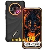 Ulefone Armor X31 Pro 5G Rugged Phone Unlocked, 16GB+256GB MTK Dimensity 6300 Android 14, 64MP+25MP Main Camera, 6050mAh, 6.56" 120Hz Corning Gorilla Screen, IP68/69K Waterproof, Widevine L1 - Orange