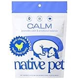 Native Pet Calm Dog Calming Chews - 60 Treats - Dog Melatonin for Small, Medium, Large Breeds – Natural Anxiety Relief, Calming & Sleep Aid – Puppy Essentials