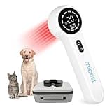 Mibest Cold Laser Therapy Device for Vet - Red Light Therapy for Dogs and Cats - Infrared Light Therapy Targets Joint and Muscles - Pain Relief, Arthritis, Spinal, Wound Healing (4x808nm + 12x650nm)