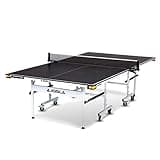 JOOLA Rally TL Professional MDF Indoor Ping Pong Table w/ Quick Clamp Table Tennis Net & Post Set - 10 Minute Easy Assembly - Corner Ball Holders - Tournament Quality - Includes Playback Mode