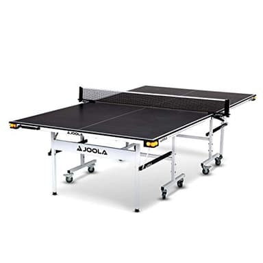 JOOLA Rally TL Professional MDF Indoor Ping Pong Table w/Quick Clamp Table Tennis Net & Post Set - 10 Minute Easy Assembly - Corner Ball Holders - Tournament Quality - Includes Playback Mode