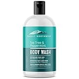Purely Northwest Tea Tree Body Wash for Men and Women – Natural Tea Tree Oil Body Cleanser for Odor, Skin Irritations, Hydrating Shower Gel for Sensitive Skin, Gentle and Refreshing Body Wash