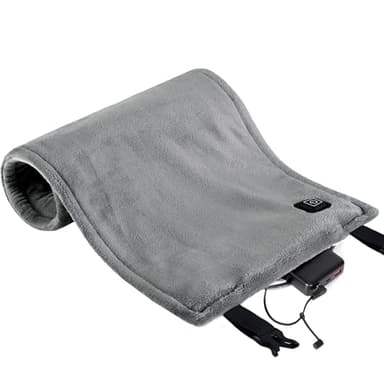 HOTHUGZ Cordless Heating Pad for Back Pain Relief & Cramps, 12"x24" Portable Heating Pad with Adjustable Straps, Battery Operated Heated Pad Gifts, 3 Heat Levels Pain Relief for Back, Shoulder & Legs